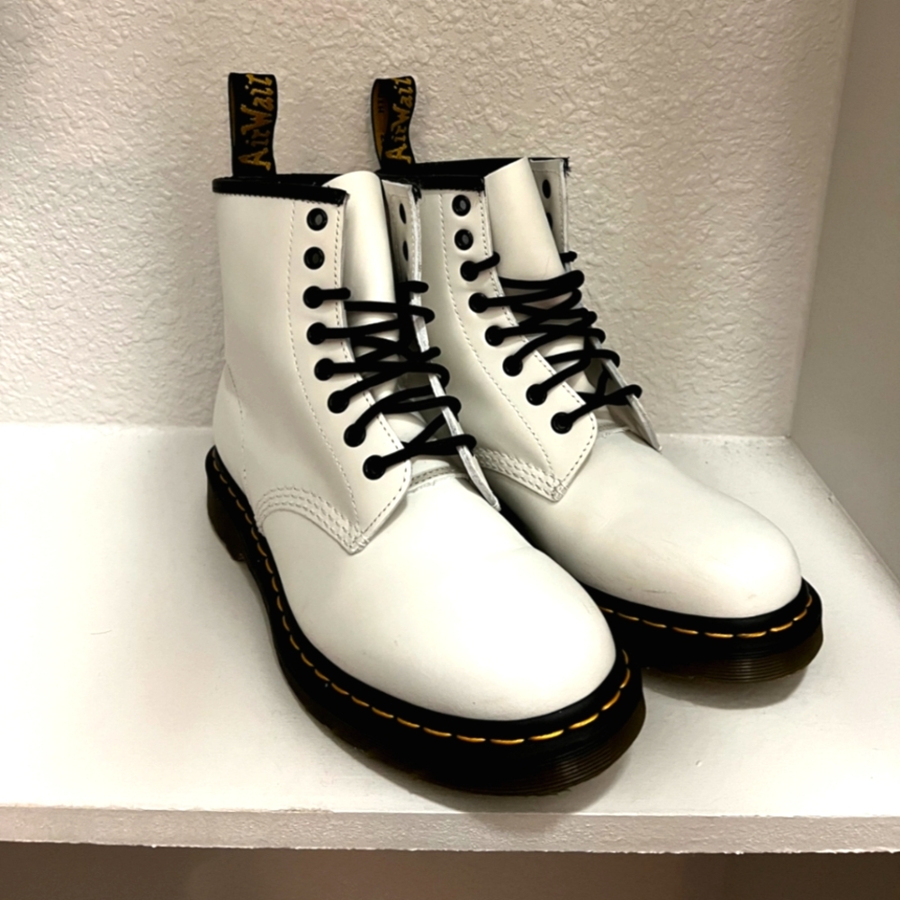 White Doc Martens size 7